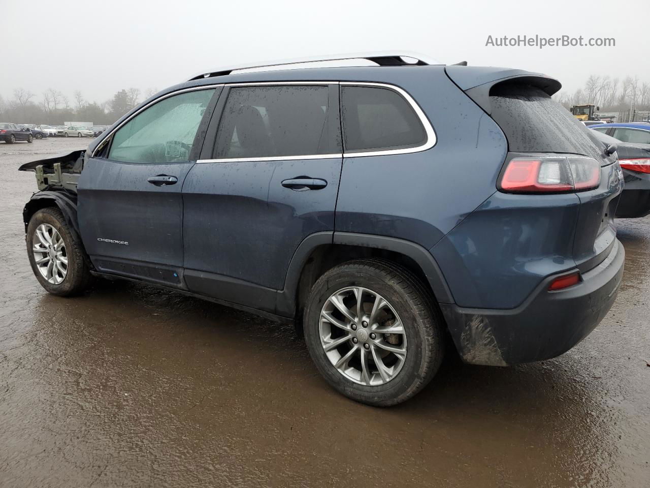 2019 Jeep Cherokee Latitude Plus Blue vin: 1C4PJLLB3KD366783