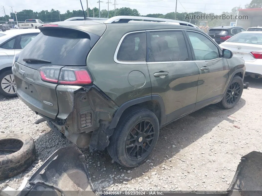 2019 Jeep Cherokee Latitude Plus Fwd Зеленый vin: 1C4PJLLB3KD439621