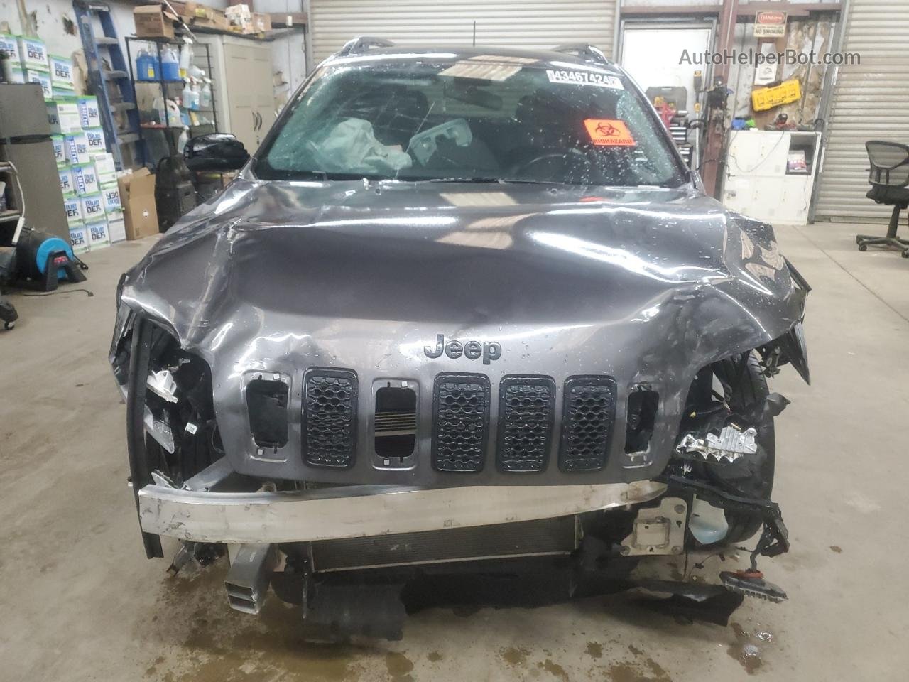 2019 Jeep Cherokee Latitude Plus Угольный vin: 1C4PJLLB3KD454569