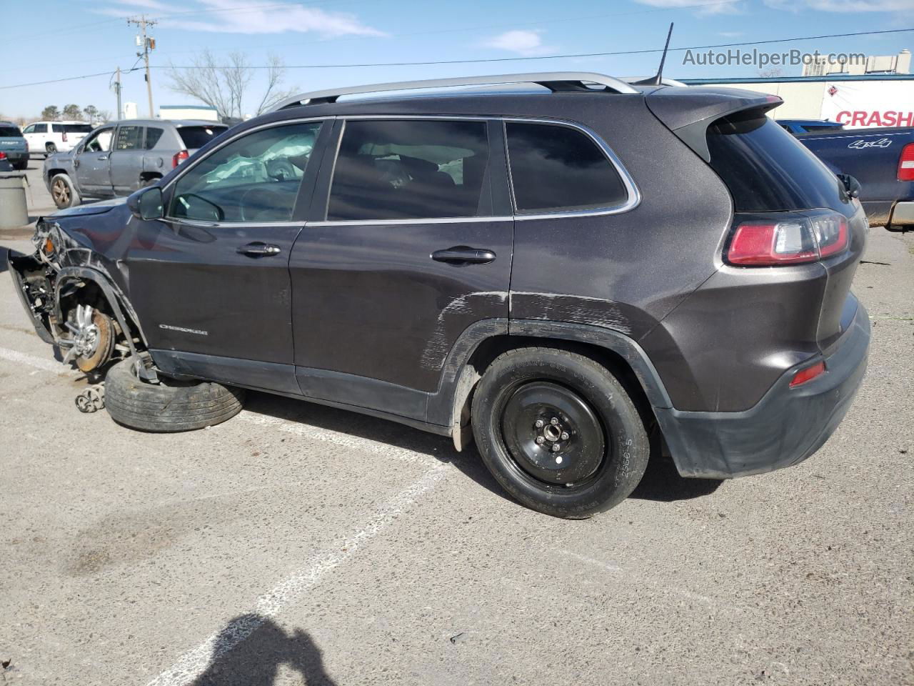 2021 Jeep Cherokee Latitude Plus Gray vin: 1C4PJLLB3MD112638