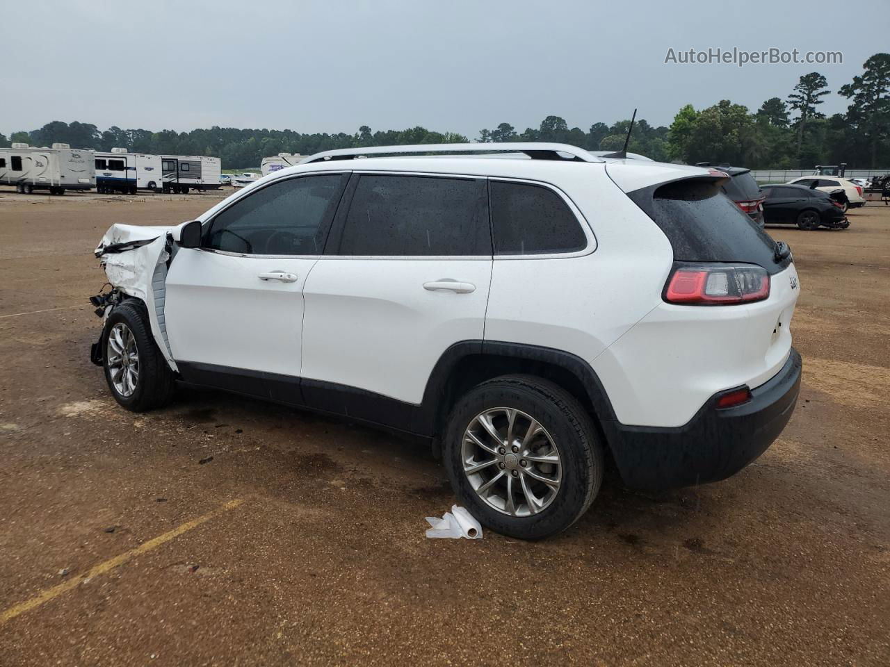 2019 Jeep Cherokee Latitude Plus Белый vin: 1C4PJLLB4KD232767