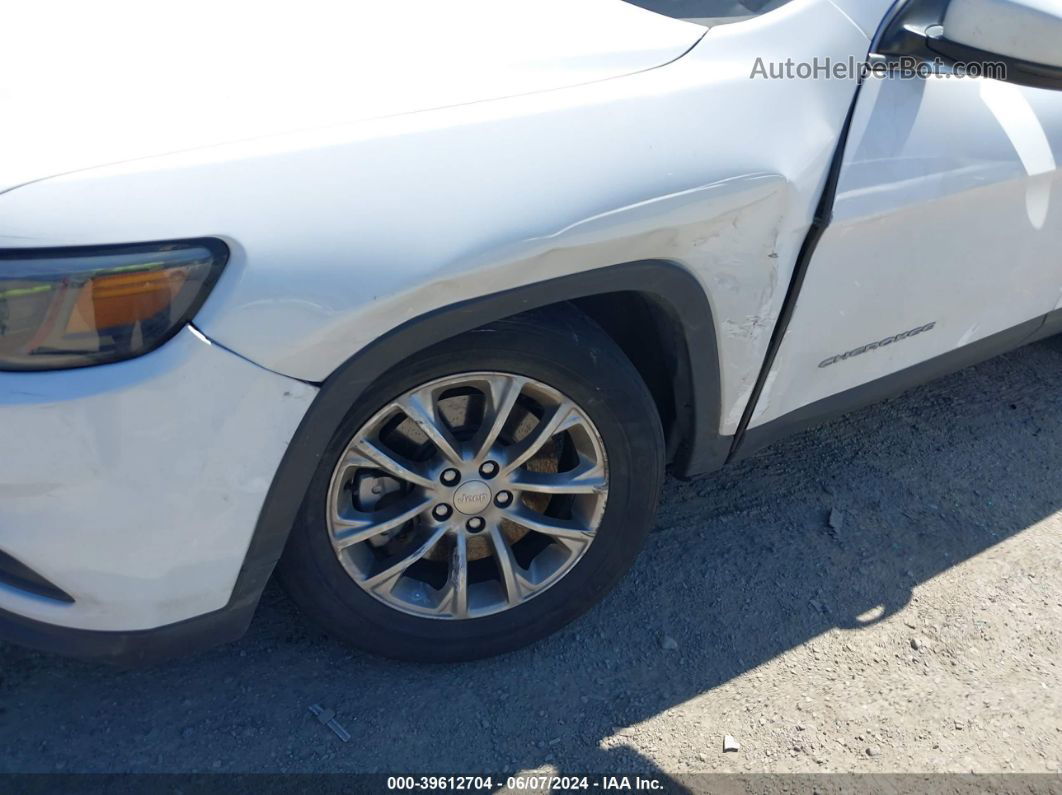 2019 Jeep Cherokee Latitude Plus Fwd White vin: 1C4PJLLB4KD264439