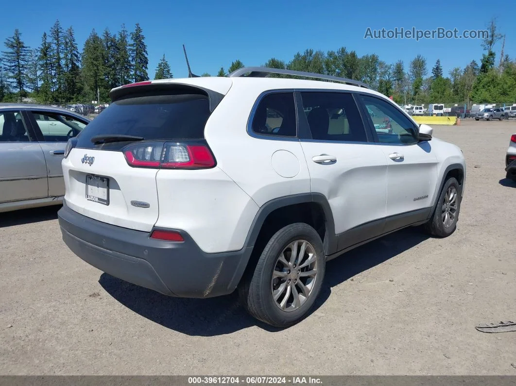 2019 Jeep Cherokee Latitude Plus Fwd White vin: 1C4PJLLB4KD264439