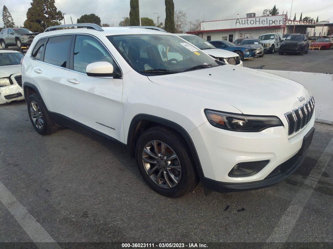 2019 Jeep Cherokee Latitude Plus Fwd White vin: 1C4PJLLB4KD290054