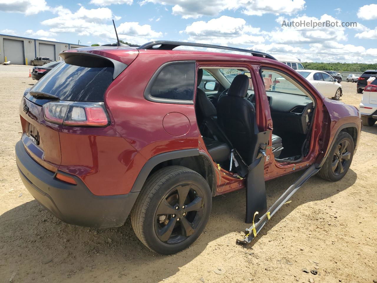 2021 Jeep Cherokee Latitude Plus Red vin: 1C4PJLLB4MD130386