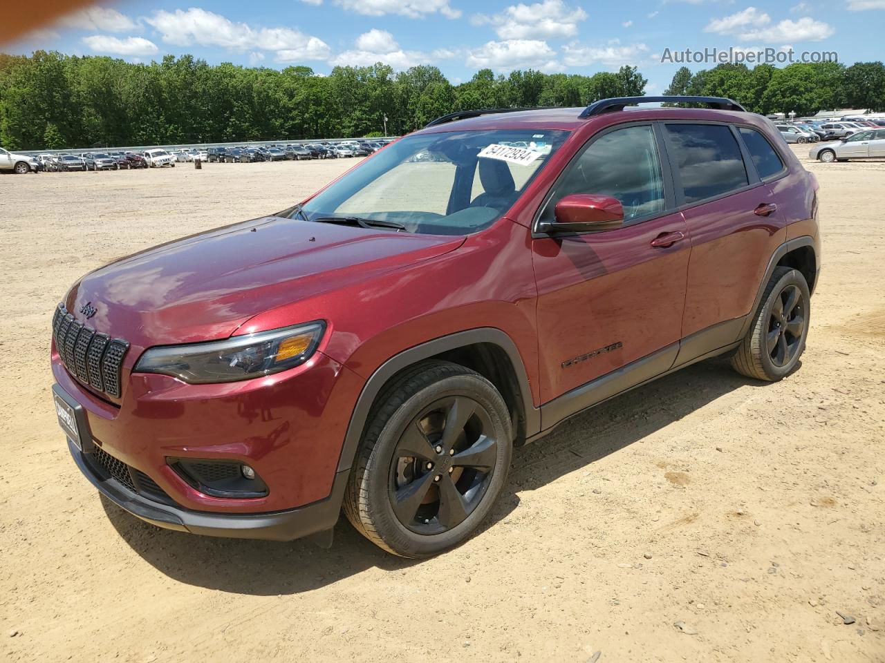 2021 Jeep Cherokee Latitude Plus Red vin: 1C4PJLLB4MD130386