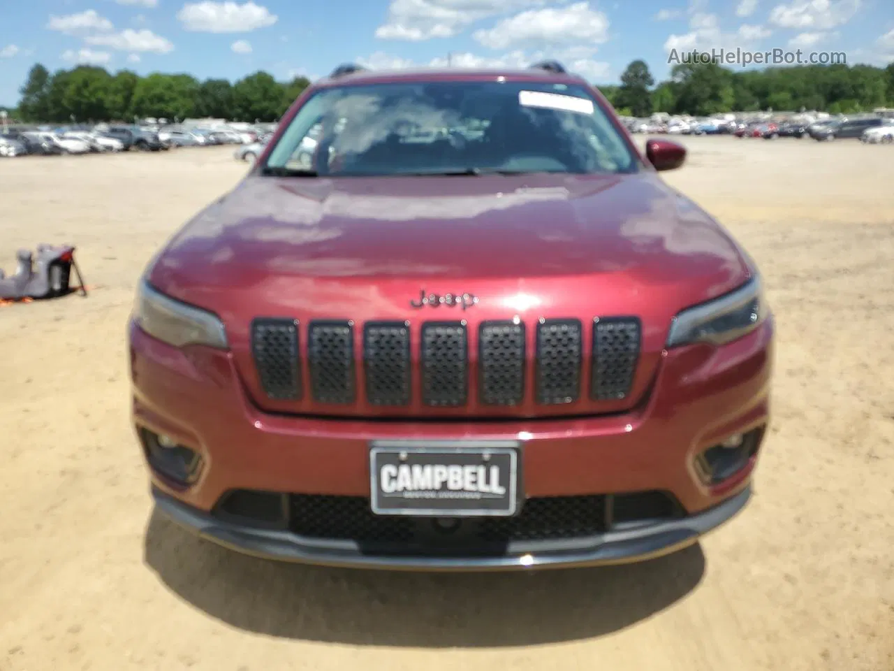 2021 Jeep Cherokee Latitude Plus Red vin: 1C4PJLLB4MD130386