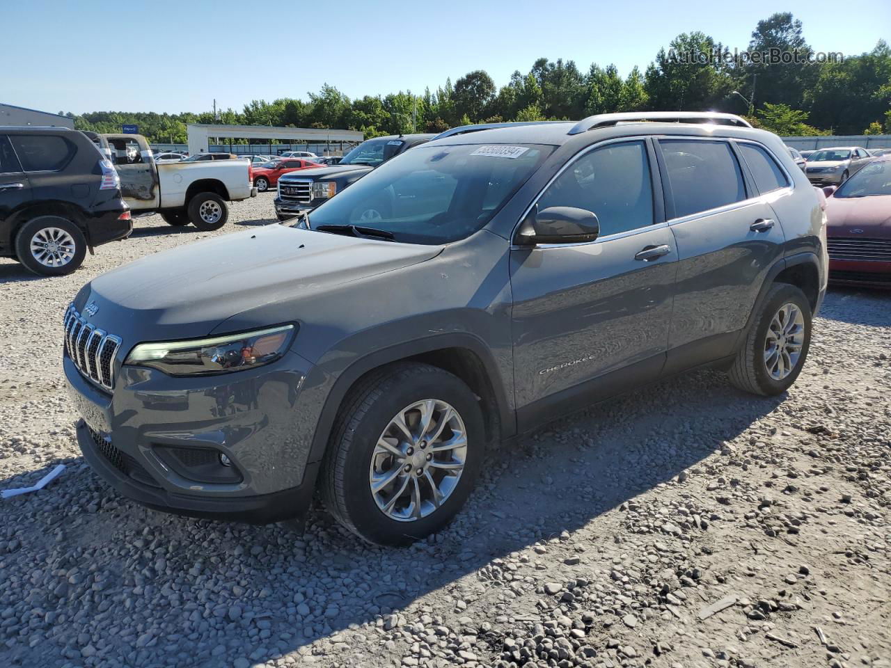 2021 Jeep Cherokee Latitude Plus Gray vin: 1C4PJLLB4MD164411