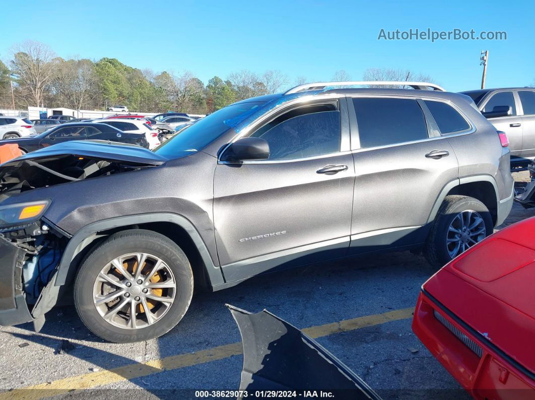 2019 Jeep Cherokee Latitude Plus Fwd Gray vin: 1C4PJLLB5KD146108