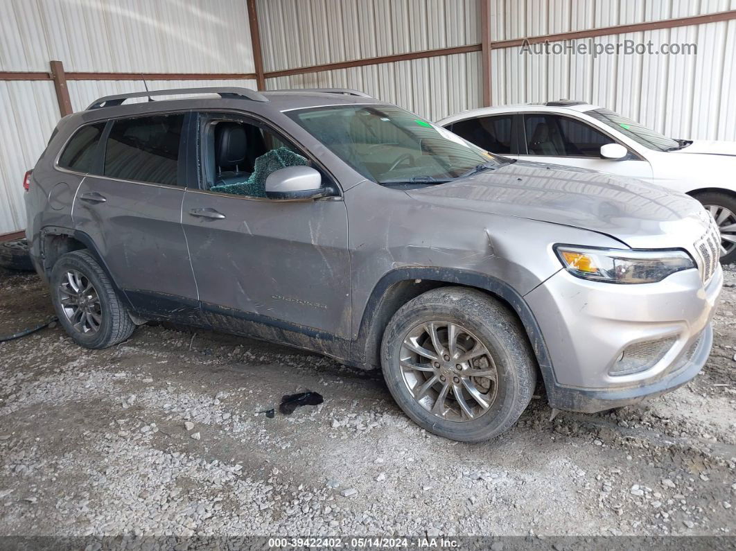 2019 Jeep Cherokee Latitude Plus Fwd Silver vin: 1C4PJLLB5KD151308