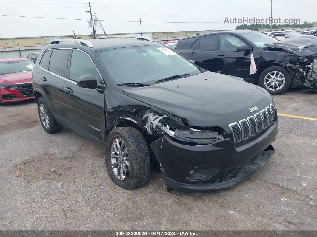 2019 Jeep Cherokee Latitude Plus Fwd Black vin: 1C4PJLLB5KD176497