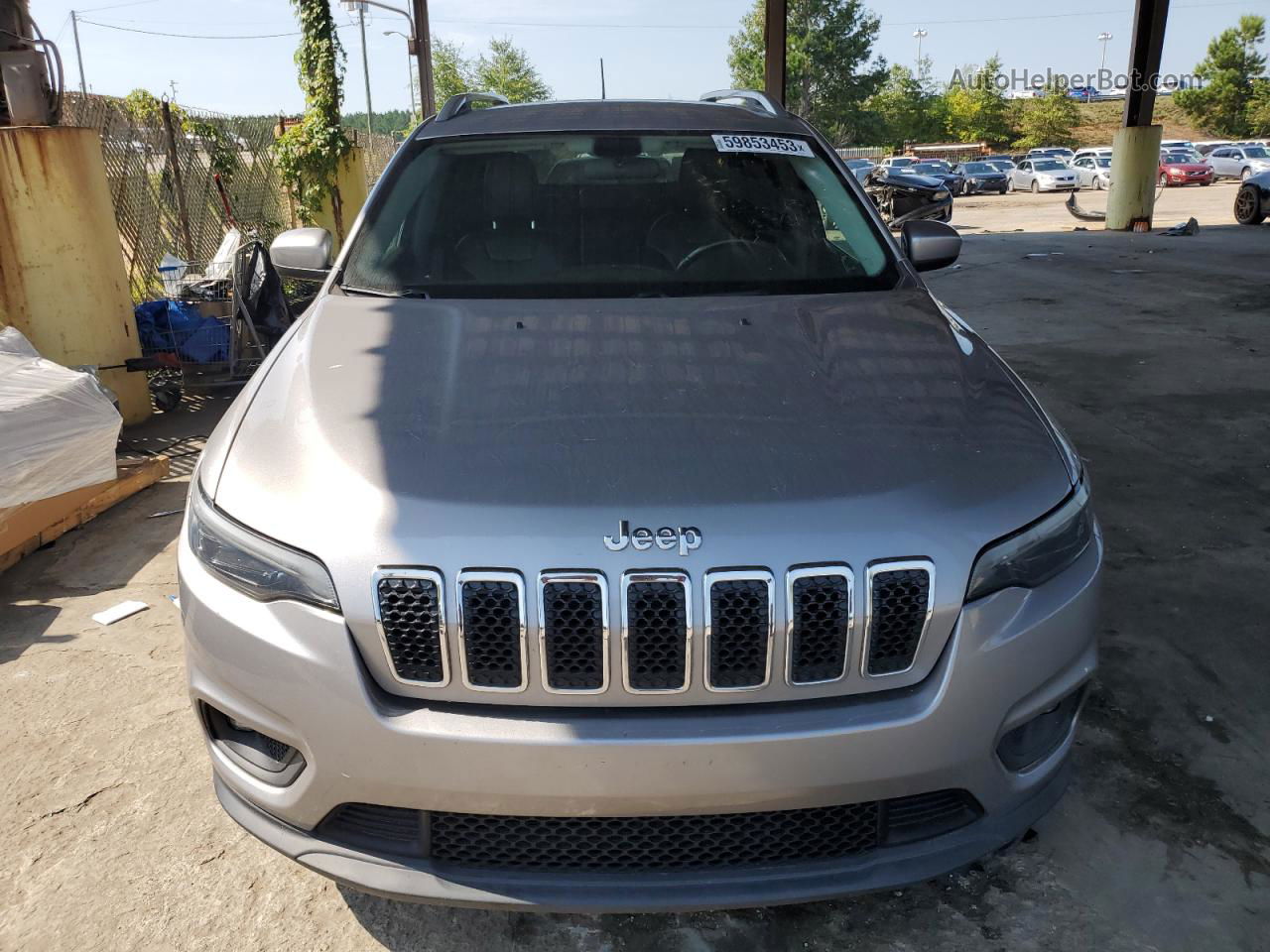 2019 Jeep Cherokee Latitude Plus Серебряный vin: 1C4PJLLB5KD202516