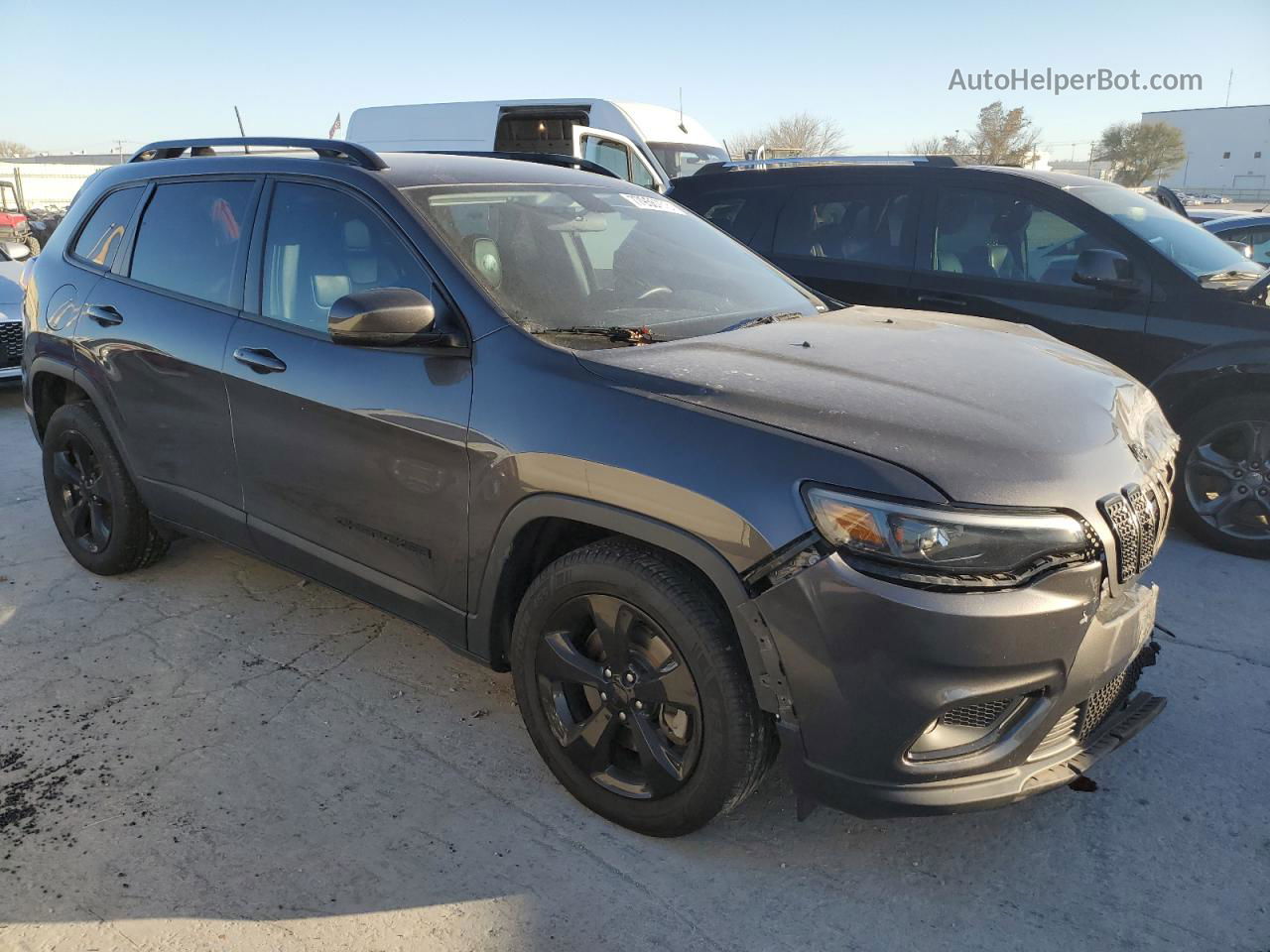 2019 Jeep Cherokee Latitude Plus Gray vin: 1C4PJLLB5KD369975