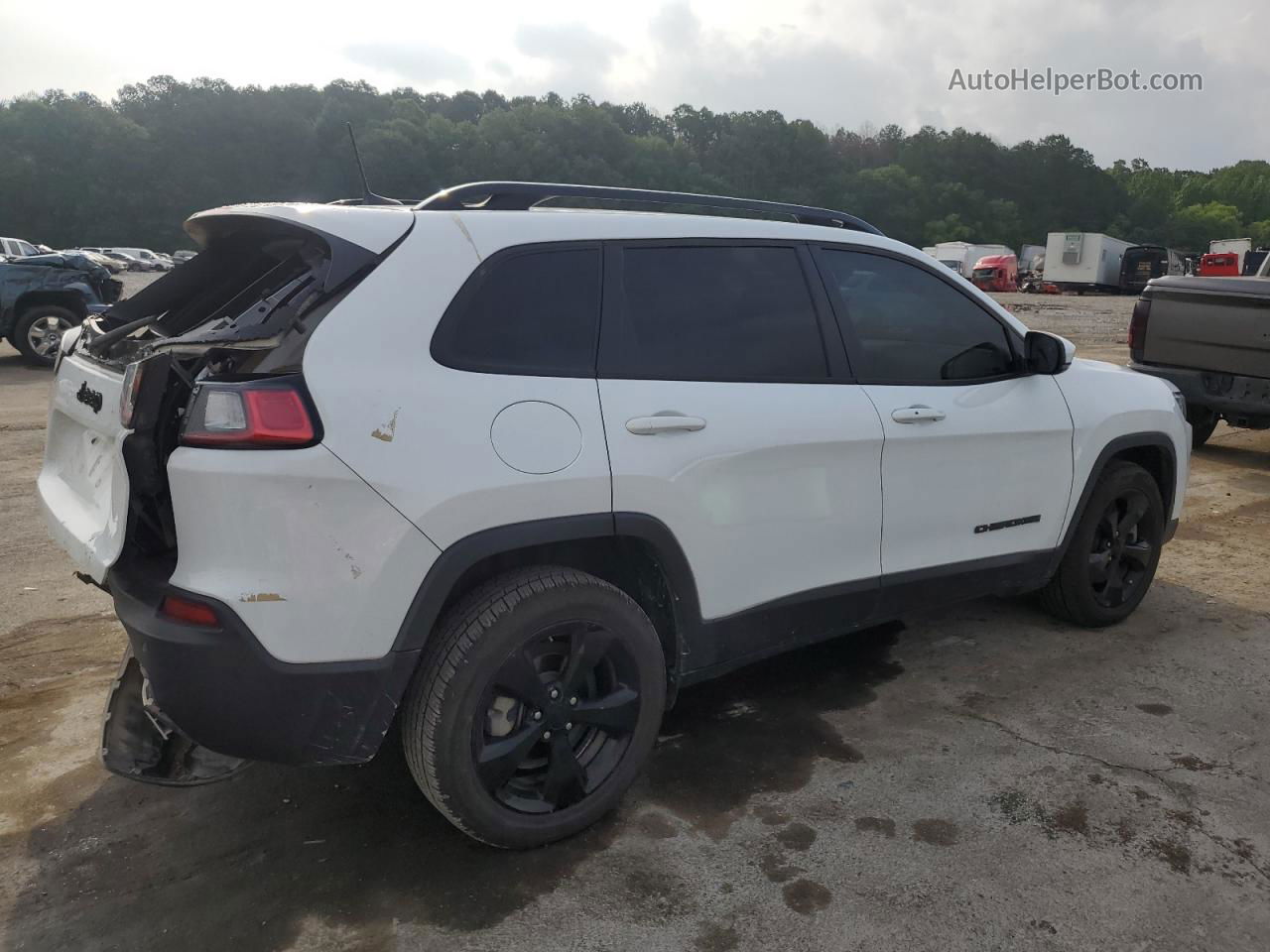 2021 Jeep Cherokee Latitude Plus White vin: 1C4PJLLB5MD204110