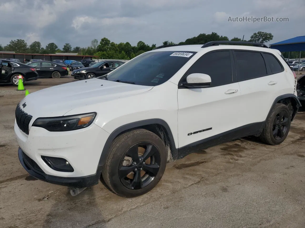 2021 Jeep Cherokee Latitude Plus White vin: 1C4PJLLB5MD204110