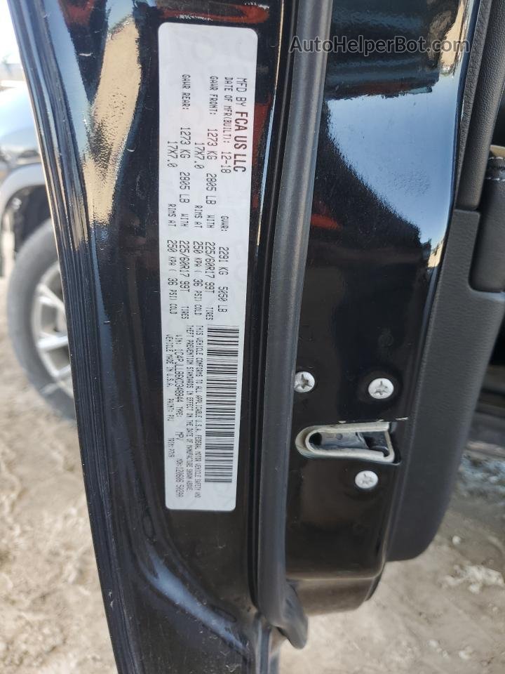 2019 Jeep Cherokee Latitude Plus Black vin: 1C4PJLLB6KD348844