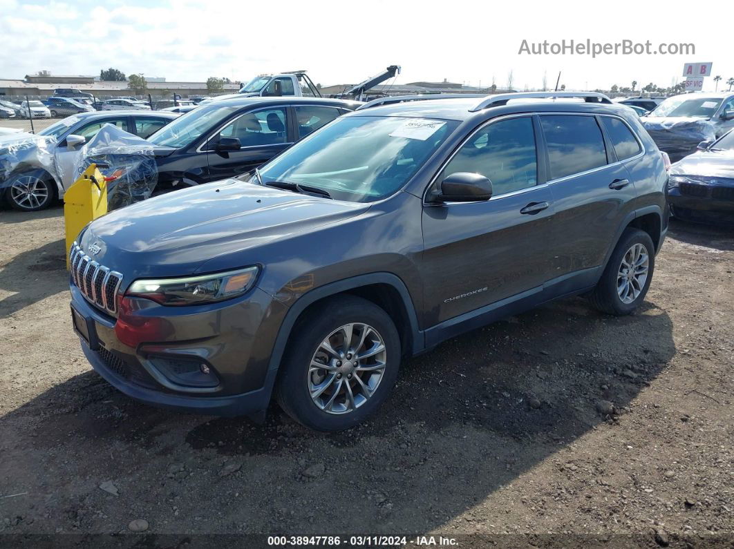 2019 Jeep Cherokee Latitude Plus Fwd Gray vin: 1C4PJLLB6KD370746