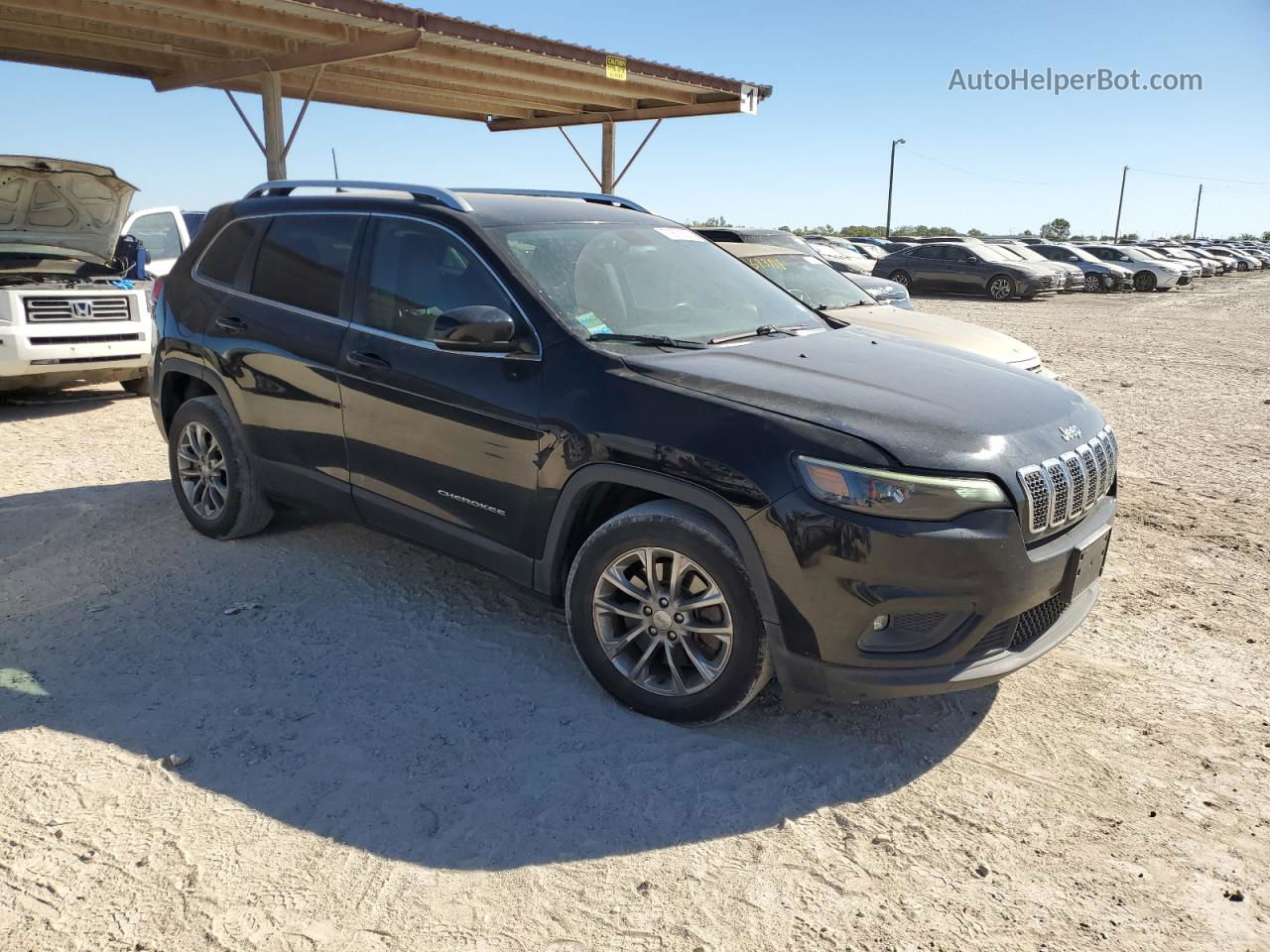 2019 Jeep Cherokee Latitude Plus Черный vin: 1C4PJLLB6KD377129