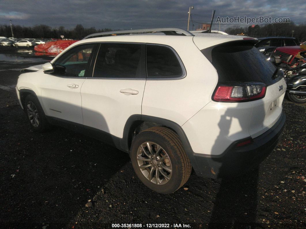 2019 Jeep Cherokee Latitude Plus White vin: 1C4PJLLB6KD380774