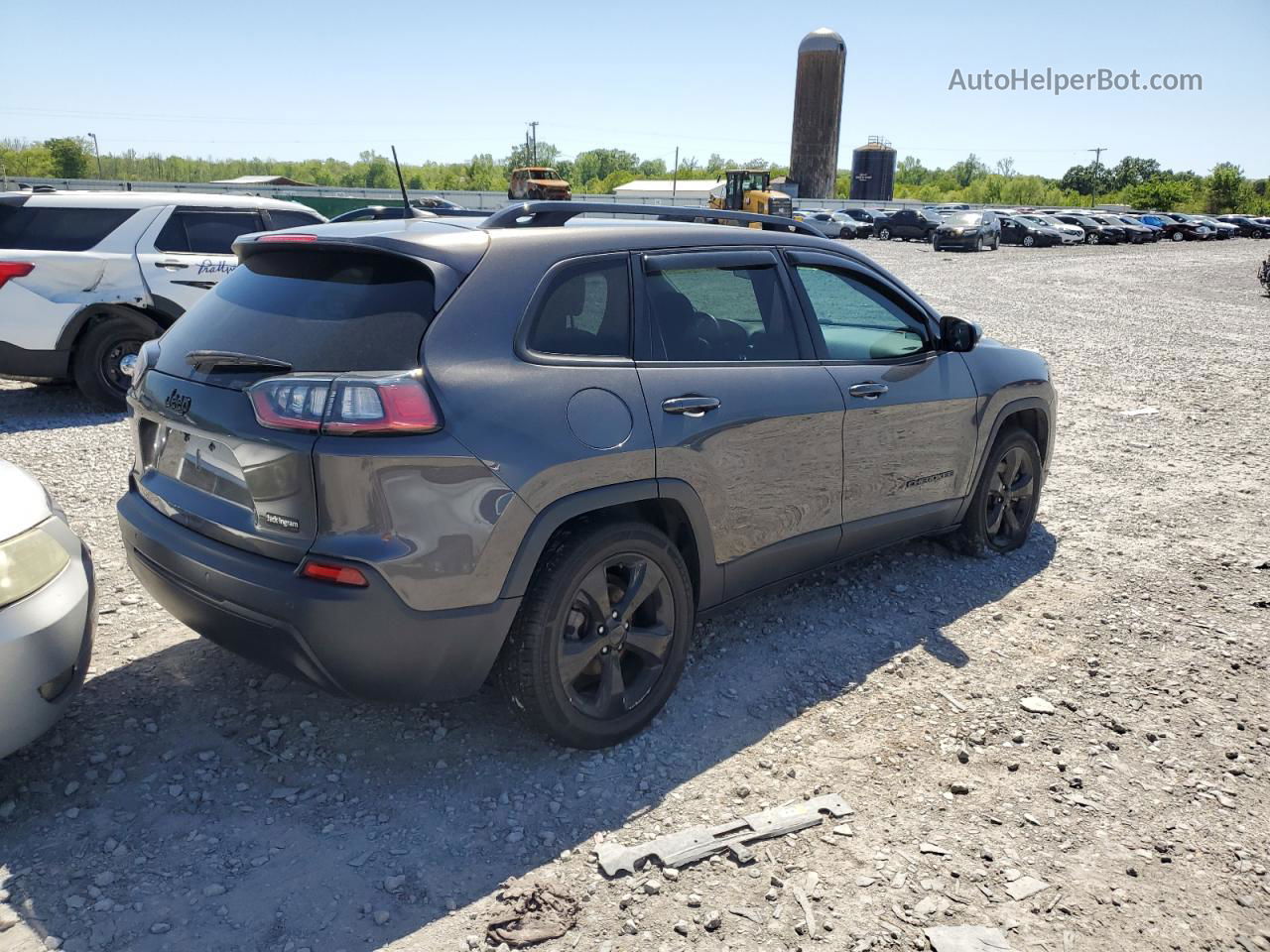 2019 Jeep Cherokee Latitude Plus Gray vin: 1C4PJLLB6KD455554