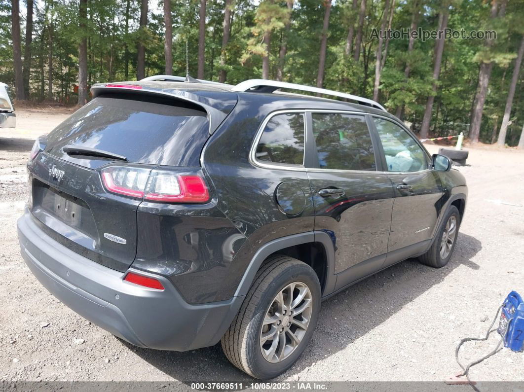 2019 Jeep Cherokee Latitude Plus Black vin: 1C4PJLLB7KD307719