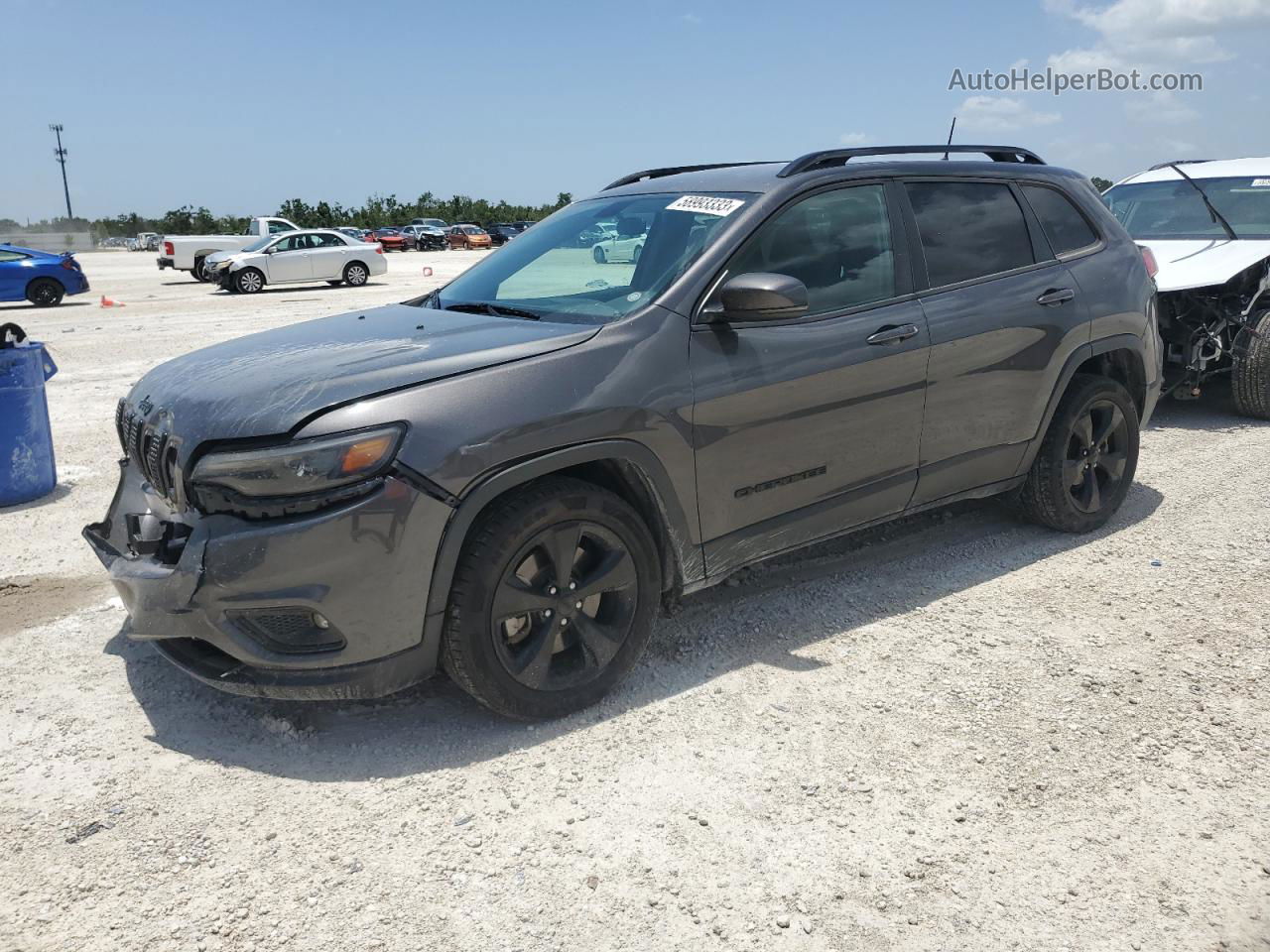 2019 Jeep Cherokee Latitude Plus Угольный vin: 1C4PJLLB7KD392688