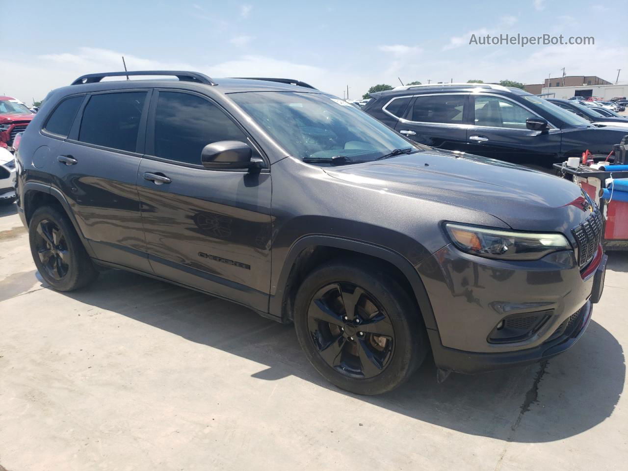 2019 Jeep Cherokee Latitude Plus Gray vin: 1C4PJLLB7KD455501