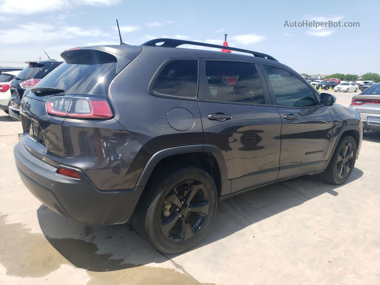 2019 Jeep Cherokee Latitude Plus Gray vin: 1C4PJLLB7KD455501