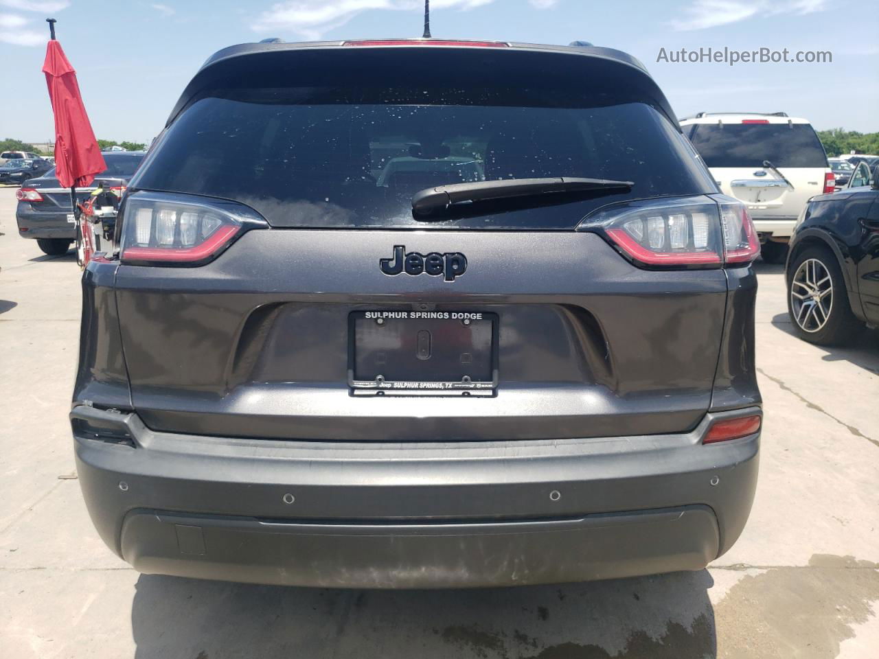 2019 Jeep Cherokee Latitude Plus Gray vin: 1C4PJLLB7KD455501