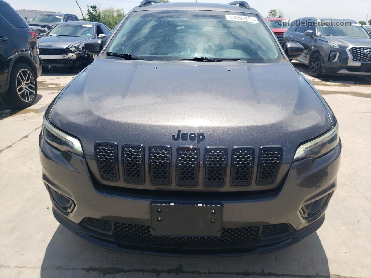 2019 Jeep Cherokee Latitude Plus Gray vin: 1C4PJLLB7KD455501