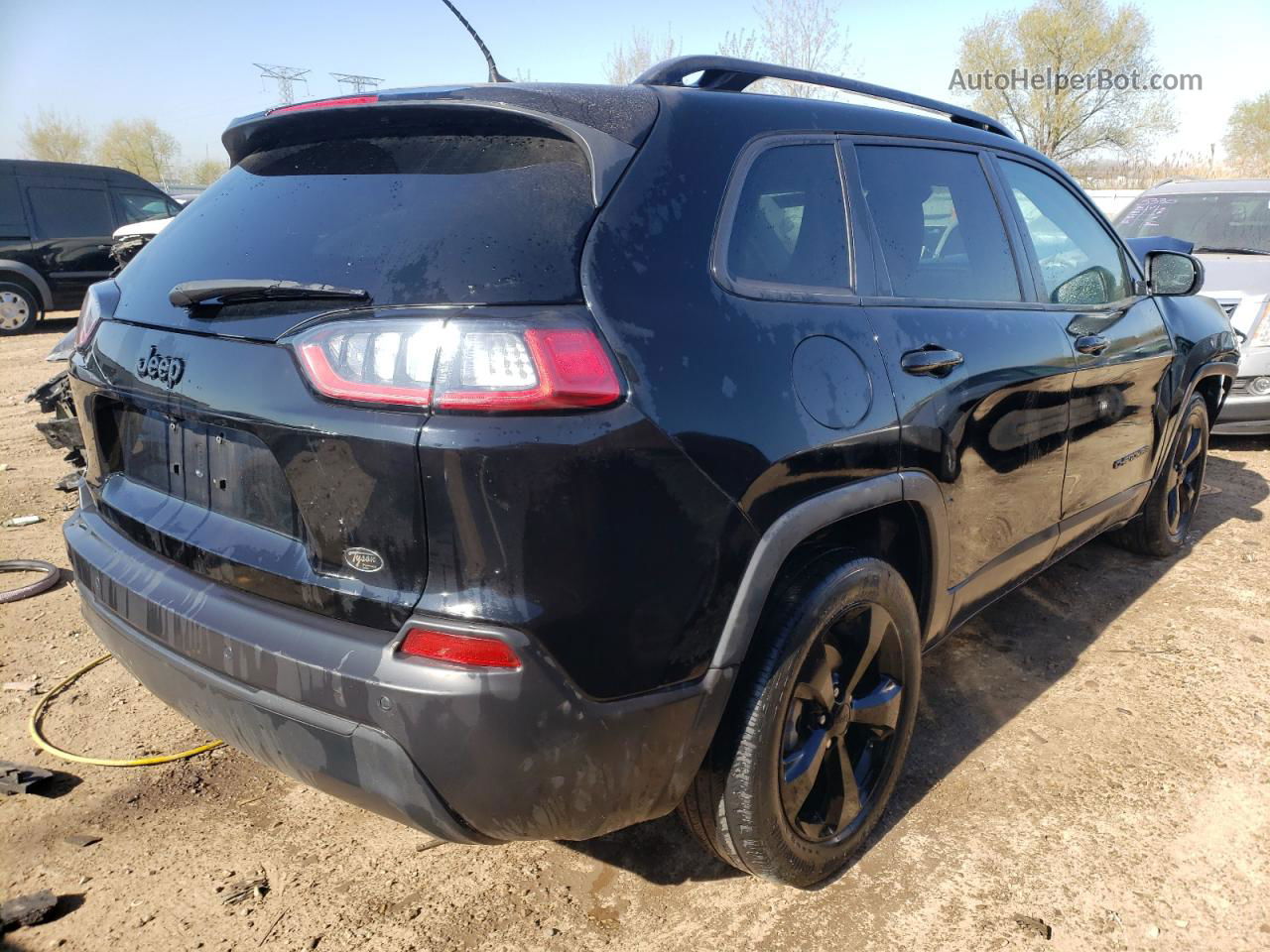 2021 Jeep Cherokee Latitude Plus Black vin: 1C4PJLLB8MD136787