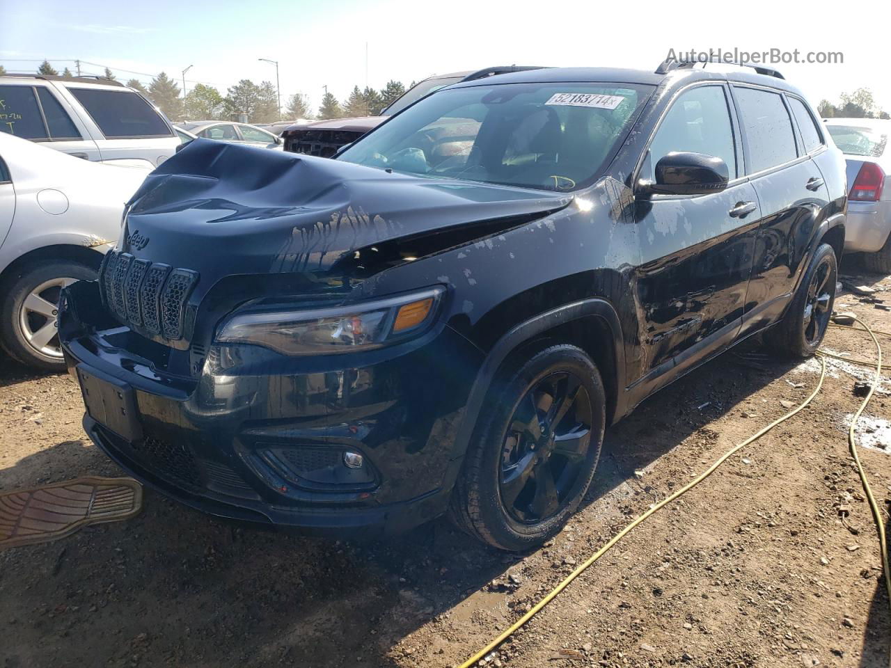 2021 Jeep Cherokee Latitude Plus Black vin: 1C4PJLLB8MD136787