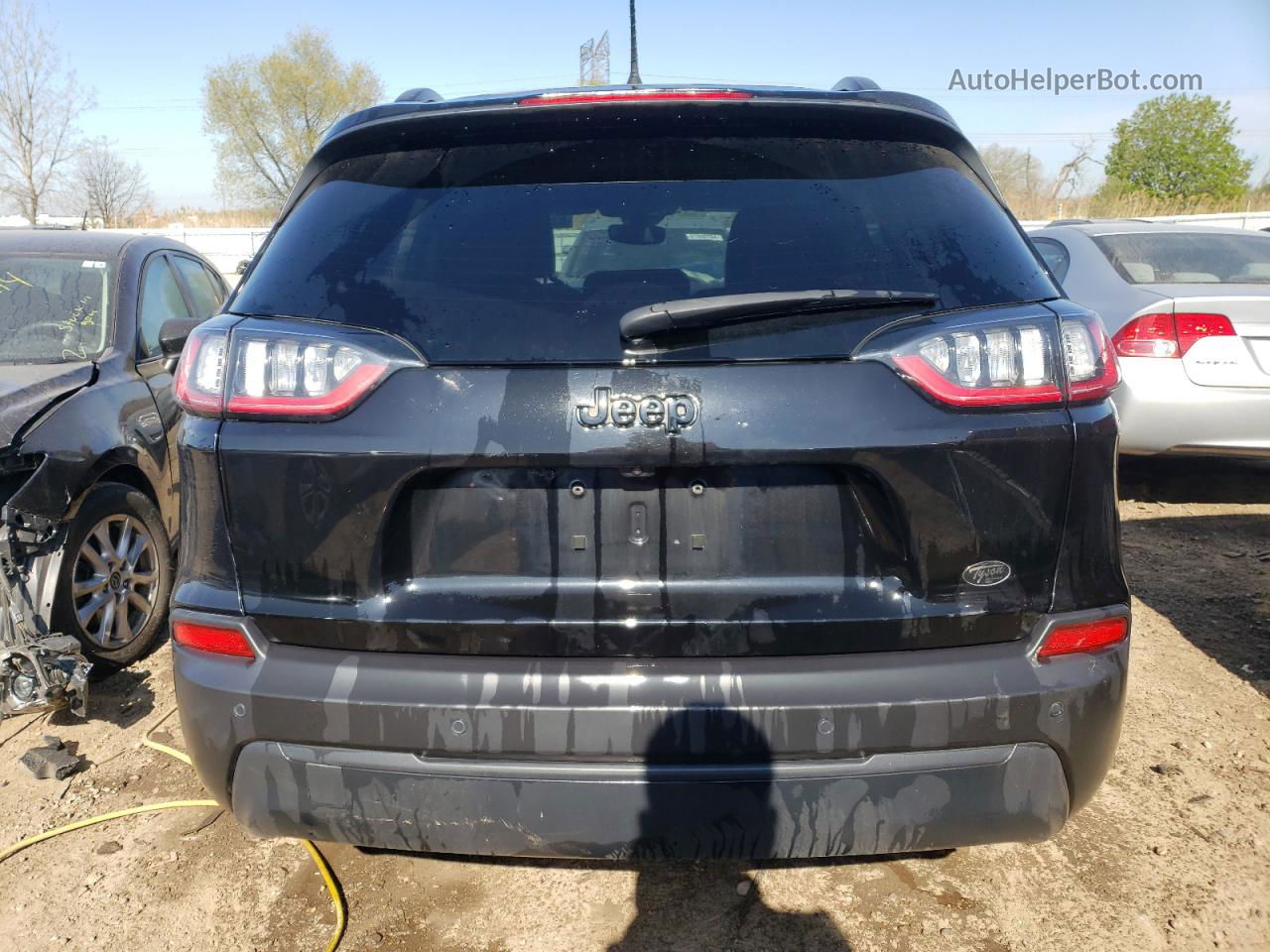 2021 Jeep Cherokee Latitude Plus Black vin: 1C4PJLLB8MD136787