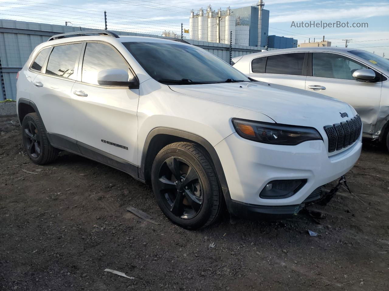 2021 Jeep Cherokee Latitude Plus White vin: 1C4PJLLB8MD137471