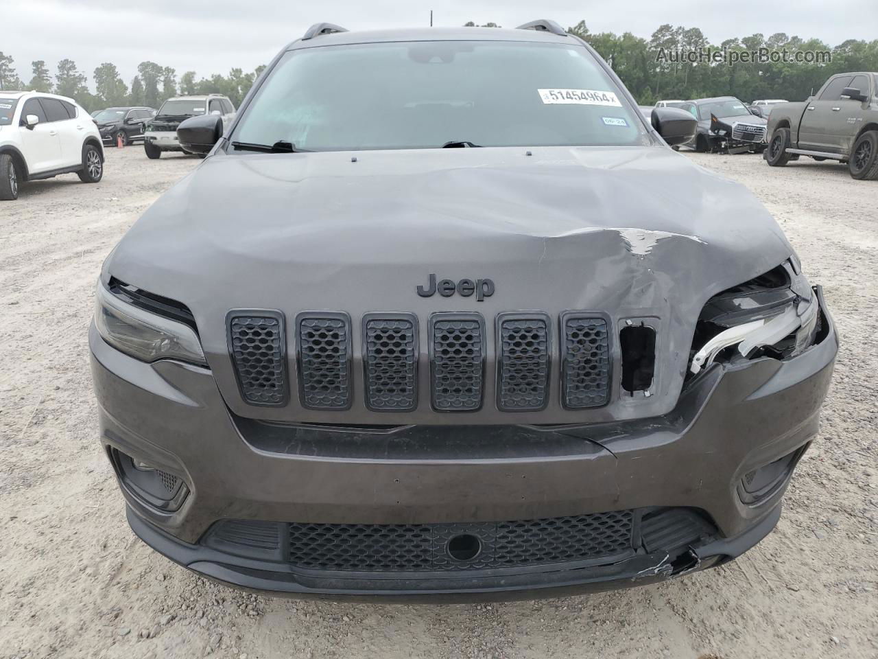 2021 Jeep Cherokee Latitude Plus Угольный vin: 1C4PJLLB8MD180563