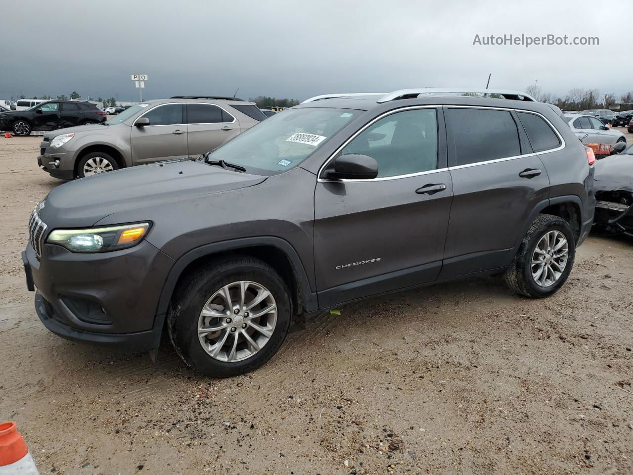 2021 Jeep Cherokee Latitude Plus Gray vin: 1C4PJLLB8MD204036