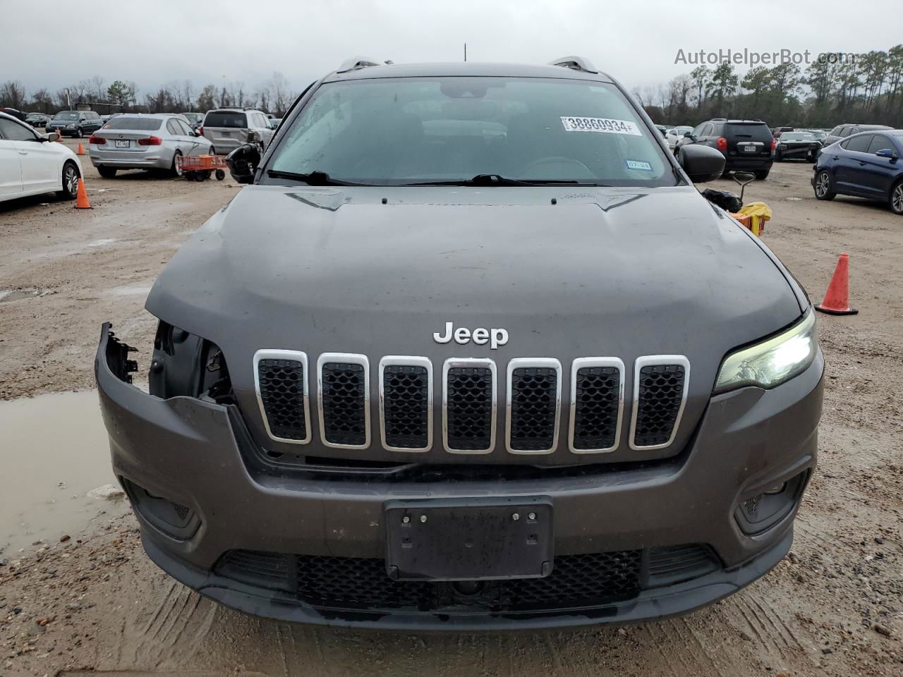 2021 Jeep Cherokee Latitude Plus Gray vin: 1C4PJLLB8MD204036