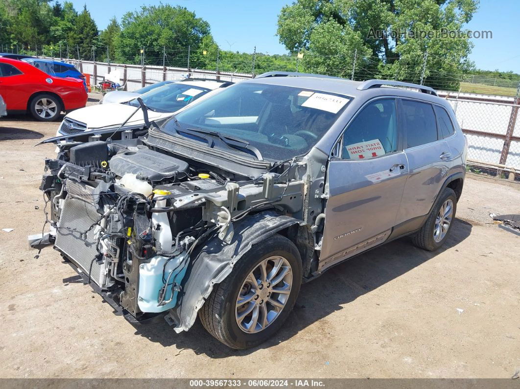 2021 Jeep Cherokee Latitude Plus Fwd Silver vin: 1C4PJLLB8MD218132