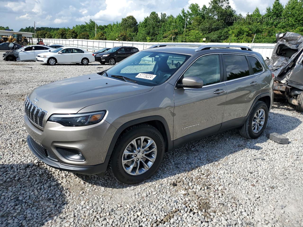 2019 Jeep Cherokee Latitude Plus Tan vin: 1C4PJLLB9KD344366