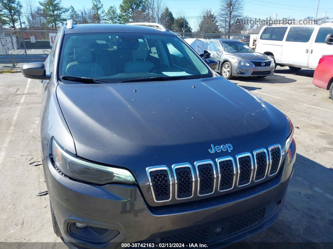 2021 Jeep Cherokee Latitude Plus Fwd Gray vin: 1C4PJLLB9MD196139