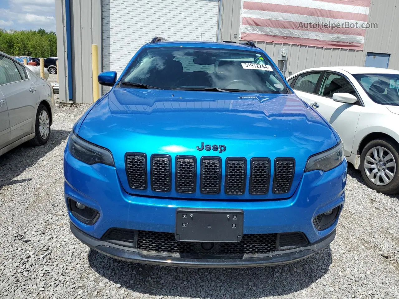 2021 Jeep Cherokee Latitude Plus Blue vin: 1C4PJLLB9MD204241