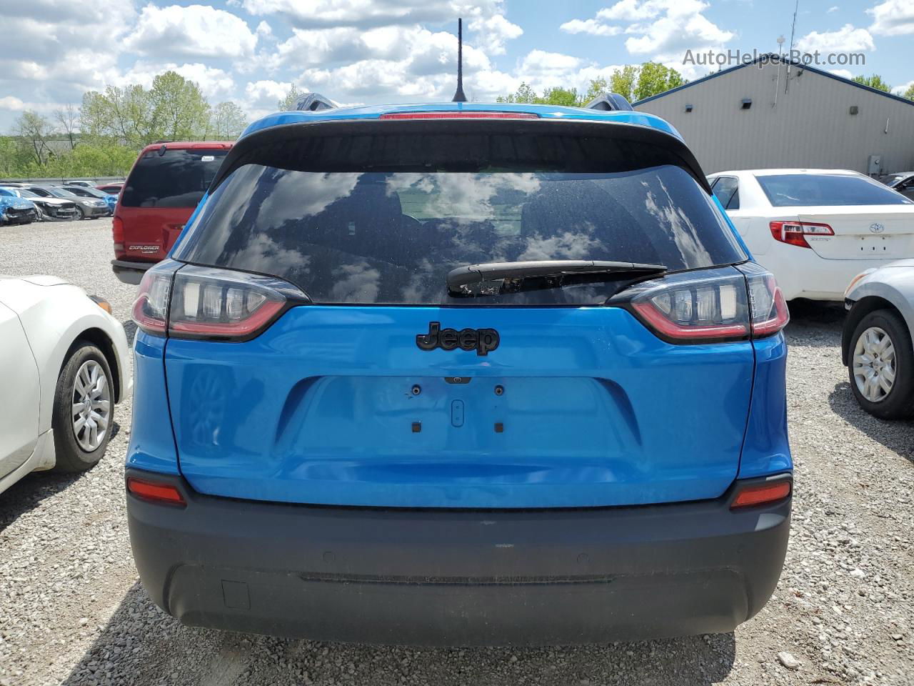 2021 Jeep Cherokee Latitude Plus Blue vin: 1C4PJLLB9MD204241