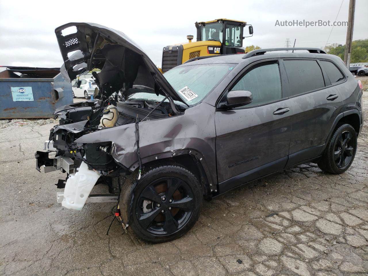 2021 Jeep Cherokee Latitude Plus Серый vin: 1C4PJLLB9MD237174