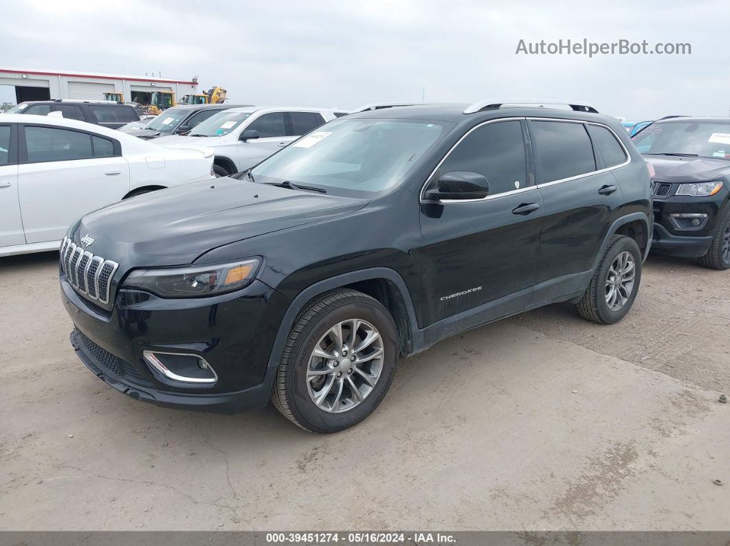 2019 Jeep Cherokee Latitude Plus Fwd Black vin: 1C4PJLLBXKD318634