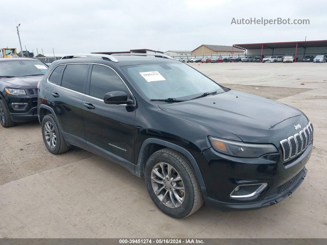 2019 Jeep Cherokee Latitude Plus Fwd Black vin: 1C4PJLLBXKD318634