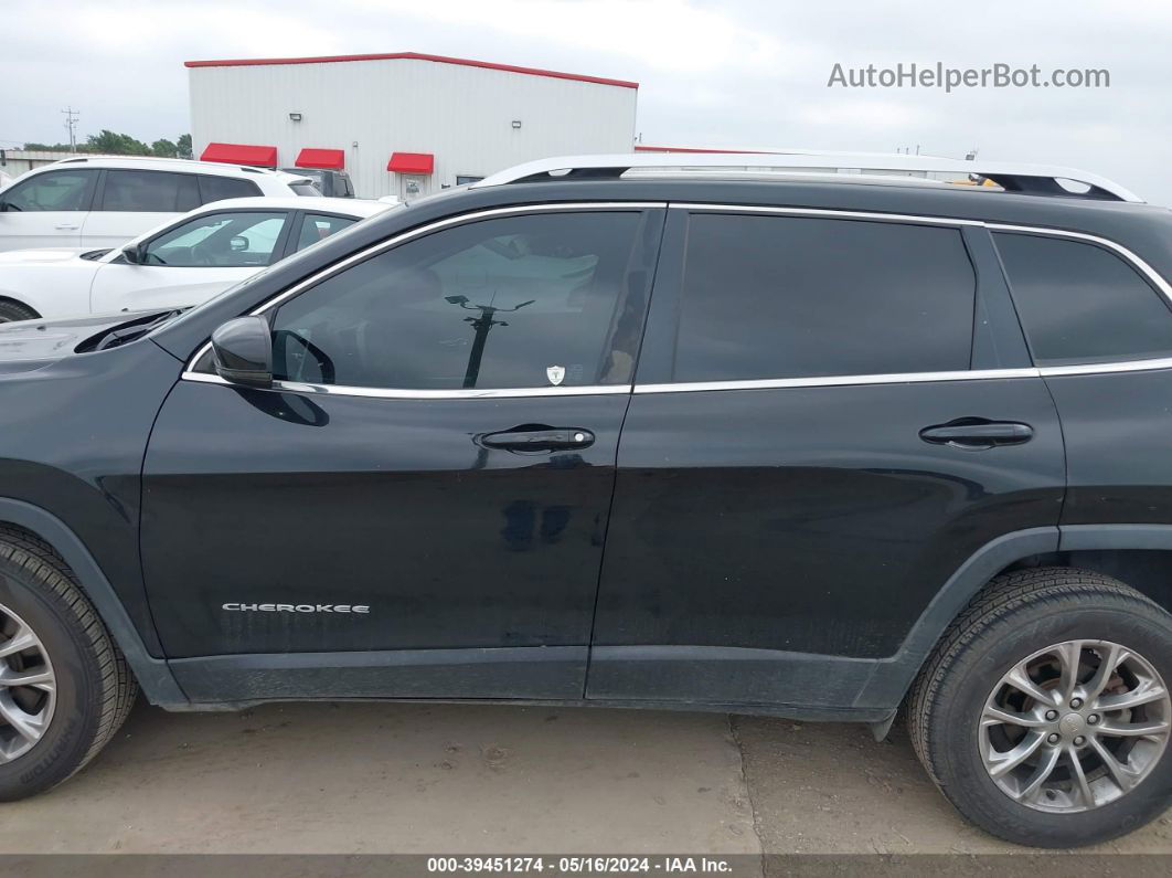 2019 Jeep Cherokee Latitude Plus Fwd Black vin: 1C4PJLLBXKD318634