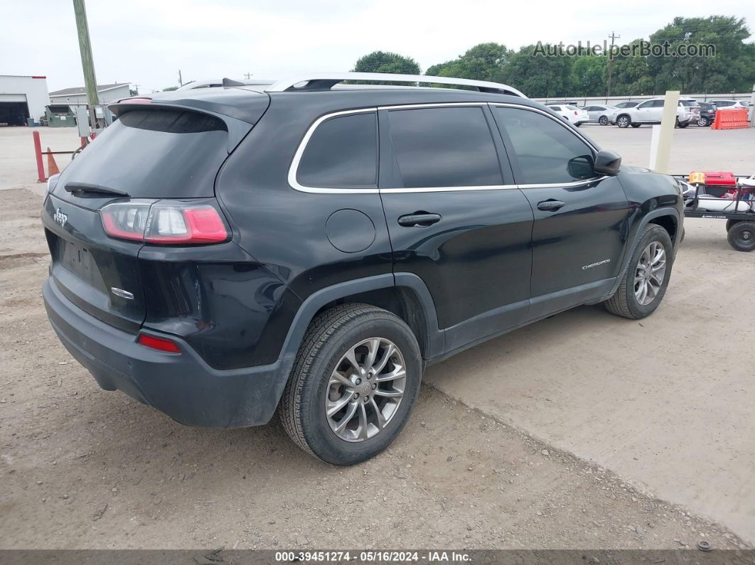 2019 Jeep Cherokee Latitude Plus Fwd Black vin: 1C4PJLLBXKD318634