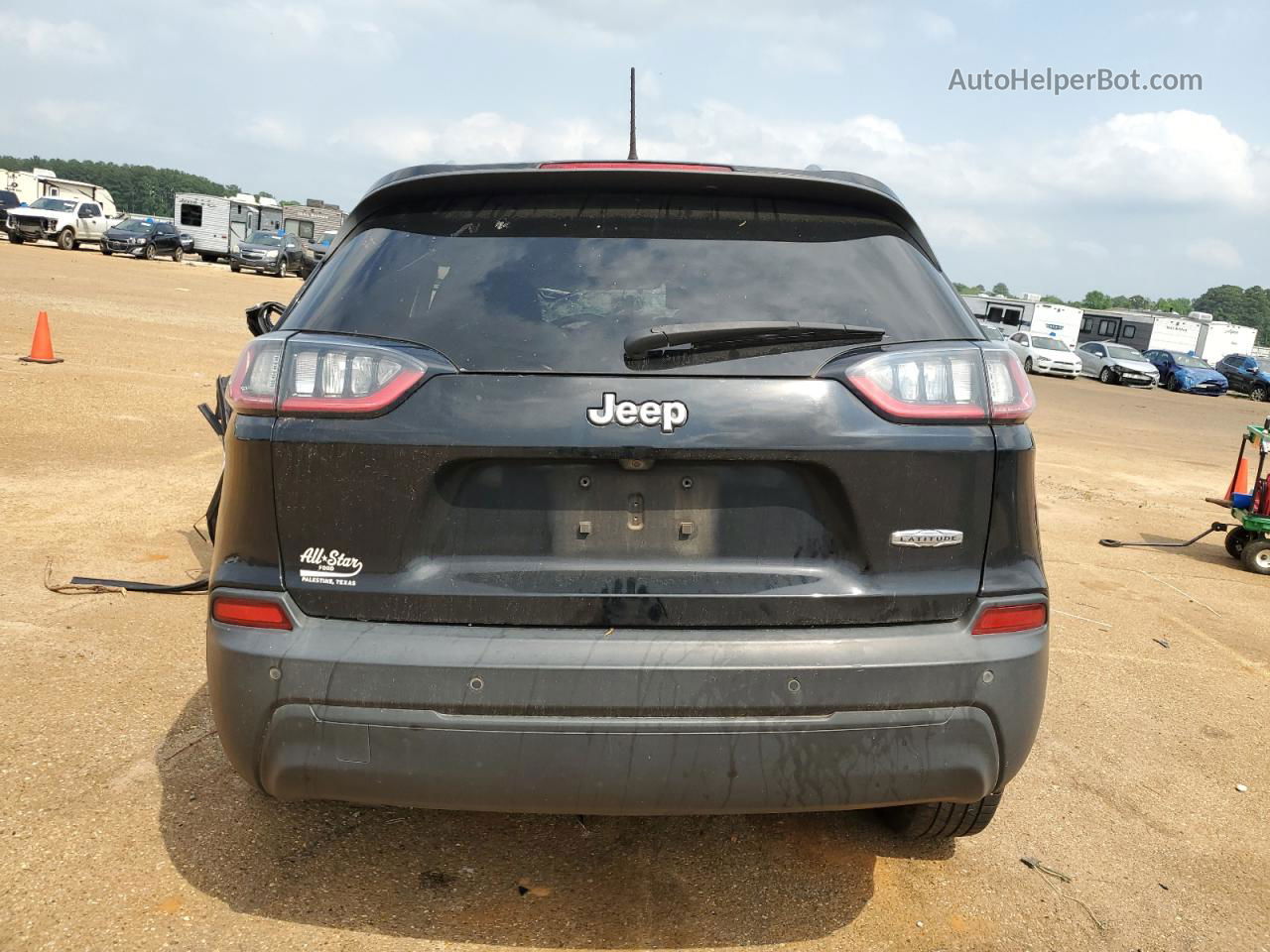 2019 Jeep Cherokee Latitude Plus Black vin: 1C4PJLLBXKD332825