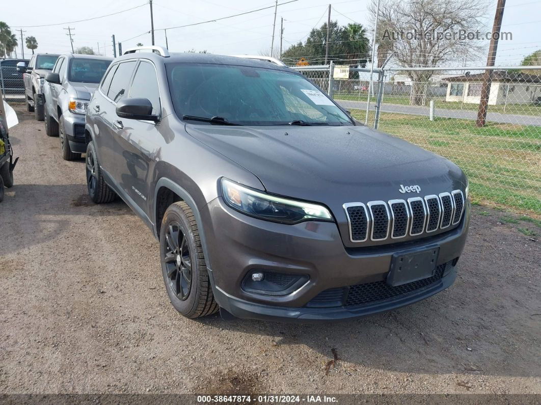 2019 Jeep Cherokee Latitude Plus Fwd Gray vin: 1C4PJLLBXKD403330