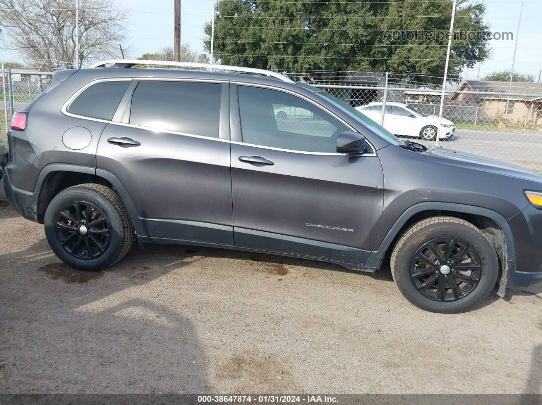 2019 Jeep Cherokee Latitude Plus Fwd Gray vin: 1C4PJLLBXKD403330